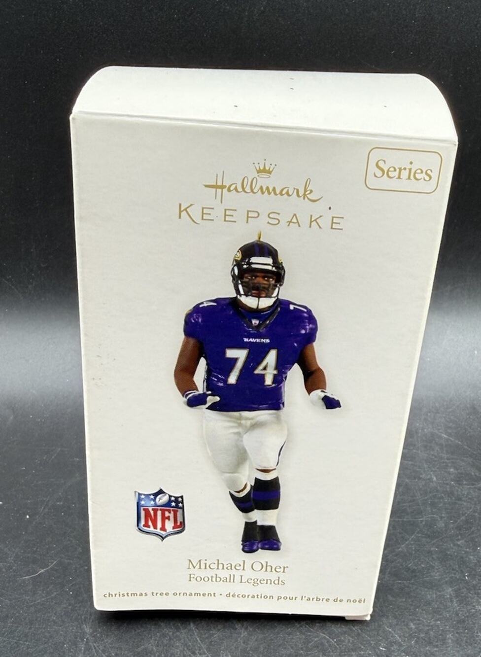 Michael Oher NFL Ravens Player Hallmark Ornaments Official Licensed EUC -48D